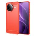 Husă TPU Brushed Xiaomi Redmi K80/Poco F7 Pro - Fibră de Carbon