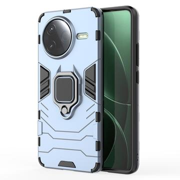 Husă Hibrid Cu Suport Inel Xiaomi Redmi K80/Poco F7 Pro - Albastru