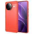 Husă TPU Brushed Xiaomi Redmi K80 Pro/Poco F7 Ultra - Fibră de Carbon