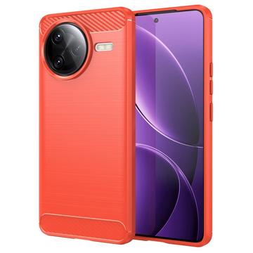 Husă TPU Brushed Xiaomi Redmi K80 Pro/Poco F7 Ultra - Fibră de Carbon