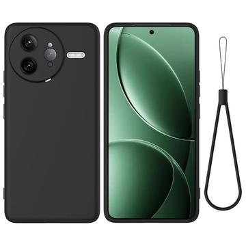 Husă din silicon lichid Xiaomi Redmi K80 Pro/Poco F7 Ultra cu curea de mana