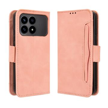 Husă portofel pentru card Xiaomi Redmi K90/Poco F8 Pro - Roz