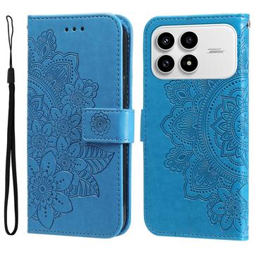 Husă Portofel Xiaomi Redmi K90/Poco F8 Pro - Mandala - Albastru