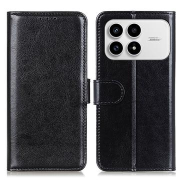 Husă portofel cu suport Xiaomi Redmi K90/Poco F8 Pro - negru