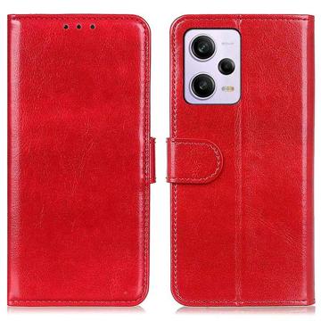 Husă Portofel cu Închidere Magnetică Xiaomi Redmi Note 12 Pro - Roșu