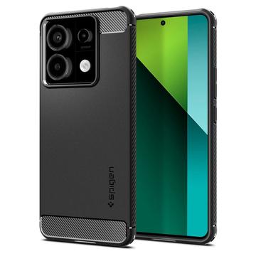 Husă TPU Xiaomi Redmi Note 13 Pro/Poco X6 - Spigen Rugged Armor - Negru