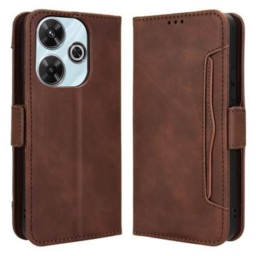 Husă Portofel Xiaomi Redmi Note 13R/Redmi 13/Poco M6 4G - Cardholder - Maro