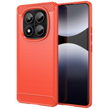 Husă TPU Brushed Xiaomi Redmi Note 14 Pro 4G - Fibră de Carbon