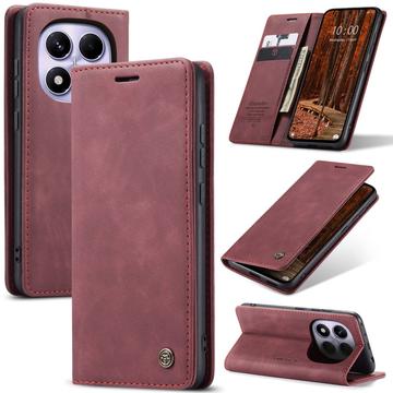 Husă Portofel Xiaomi Redmi Note 14 Pro 4G - Caseme 013 - Roșu Vin