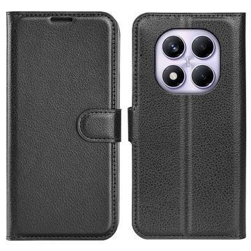 Husă Portofel cu Închidere Magnetică Xiaomi Redmi Note 14 Pro 4G - Negru