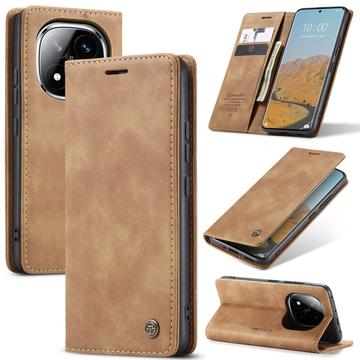 Husă Portofel Xiaomi Redmi Note 14 Pro 5G/14 Pro+ 5G/Poco X7 - Caseme 013 - Maro