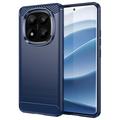 Husă TPU Brushed Xiaomi Redmi Note 14 Pro+ 5G - Fibră de Carbon