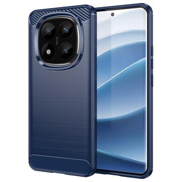 Husă TPU Brushed Xiaomi Redmi Note 14 Pro+ 5G - Fibră de Carbon