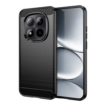 Husă TPU Brushed Xiaomi Redmi Note 15 Pro 5G - Fibră de Carbon - Negru
