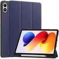 Husă Smart Folio Xiaomi Redmi Pad 2 Pro/Poco Pad M1 Tri-Fold - albastru închis