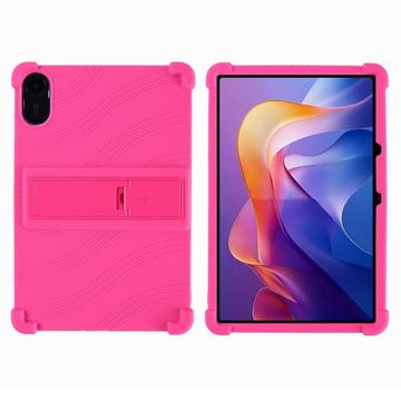 Husă din silicon Xiaomi Redmi Pad 2 cu Kickstand - Roz Intens