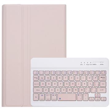Husă Cu Tastatură Bluetooth Xiaomi Redmi Pad SE 8.7 - Roz