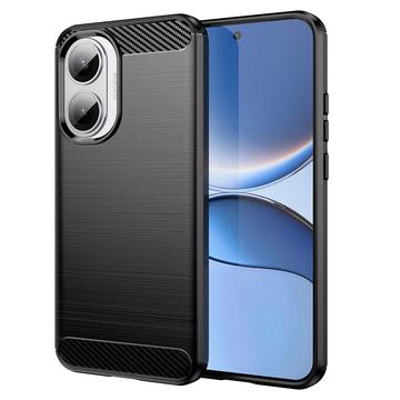Husă TPU Brushed Xiaomi Redmi Turbo 4 Pro - Fibră de Carbon - Negru