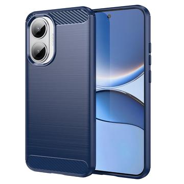 Husă TPU Brushed Xiaomi Redmi Turbo 4 Pro - Fibră de Carbon - Albastru