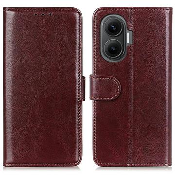 Husă portofel cu suport Xiaomi Redmi Turbo 4 Pro - maro