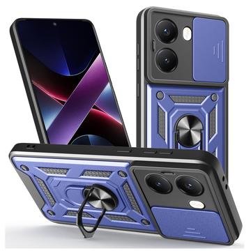 Husă Hibridă Xiaomi Redmi Turbo 4/Poco X7 Pro cu Inel Rotativ cu Ecran pentru Cameră