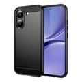 Husă TPU Brushed Xiaomi Redmi Turbo 5/Poco X8 Pro - Fibră de Carbon - Negru