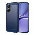 Husă TPU Brushed Xiaomi Redmi Turbo 5/Poco X8 Pro - Fibră de Carbon - Albastru