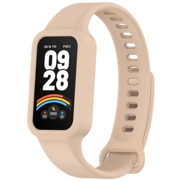 Xiaomi Smart Band 9 Active/Redmi Band 3 Curea de Schimb din Silicon cu Cadru Integrat - Roz