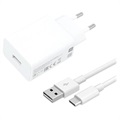 Încărcător USB Xiaomi și Cablu USB-C MDY-11-EP - 3A, 22.5W - Alb
