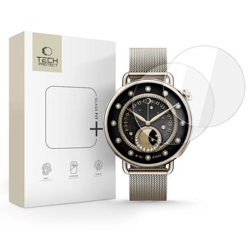 Protector de ecran din sticlă călită Xiaomi Watch S4 Tech-Protect Glass Fit+ - 41mm - 2 buc. - Clar