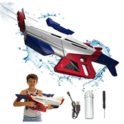 Pistol cu apă electric pentru copii Y12 / Pistol cu apă cu efecte luminoase - Roșu / Albastru