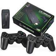 Stick HDMI pentru jocuri video Y3 Lite cu două controlere wireless 2.4G - 3000 de jocuri încorporate, 32G