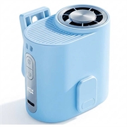 Ventilator de răcire pentru talie cu prindere prin clemă Y66, cu afișaj digital - albastru