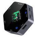 YC-931 Hub USB-C 8-în-1 4K cu afișaj OLED - Încărcare PD de 100W - Negru