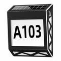 YH1101 Lumină solară pentru numere de casă din oțel inoxidabil - negru