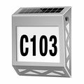YH1101 Lumină solară pentru numere de casă din oțel inoxidabil - argintiu