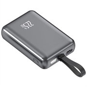 YM-1254 Mini încărcător portabil cu cablu încorporat - 20000mAh - Pătare