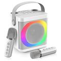 YS307 Home Karaoke Bluetooth Speaker RGB Light Loudspeaker cu 2 microfoane