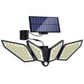 YY-22226 Lampa solară cu LED cu 4 capete și senzor de mișcare PIR - 800 lumeni