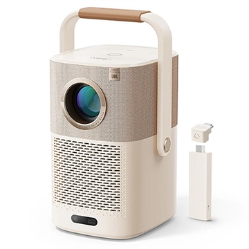 Proiector portabil Yaber T2 Plus Full-HD cu sunet JBL și Google TV - Bej