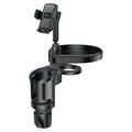 Yesido C274 Suport pentru pahare auto multifuncțional 4 în 1 - 4.7"-7.2" - Negru