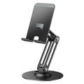 Yesido C300 Suport de birou din aliaj de aluminiu pentru telefon și tabletă - negru