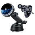 Încărcător auto wireless magnetic Yesido C326 Qi2 de 25W cu sistem de răcire - Negru