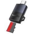 Yesido GS37 USB-C TF Cititor de carduri cu șnur - 480 Mbps Plug-and-Play OTG Adapter