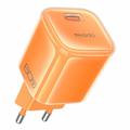 Încărcător Yesido YC117 de 60W cu tehnologie GaN și port USB-C, cu cablu USB-C – portocaliu