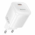 Încărcător Yesido YC117 de 60W cu tehnologie GaN și USB-C, cu cablu USB-C – alb