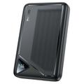 Yesido YP82 10000mAh Power Bank cu afișaj digital - 22.5W, 2x USB-A, USB-C - Negru