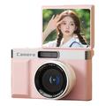 Aparat foto digital Z006 cu ecran rabatabil – 96MP – roz