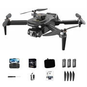 Z102 EIS Gimbal Drone cu cameră dublă, flux optic - negru