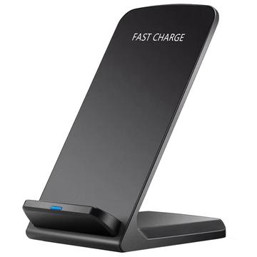 Z2 15W Wireless Charger Fast Charging Mobile Phone Cradle Stand pentru iPhone Samsung Huawei Xiaomi - Negru